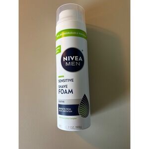 Nivea Men Sensitive Shave Foam 7oz VitaminPro Complex Alcohol Free Made in Italy
